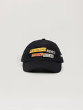 PALM ANGELS PaxLaTimes Breaking News Quote Cap BLACK - MULTICOLOR PMLB104F25FAB008