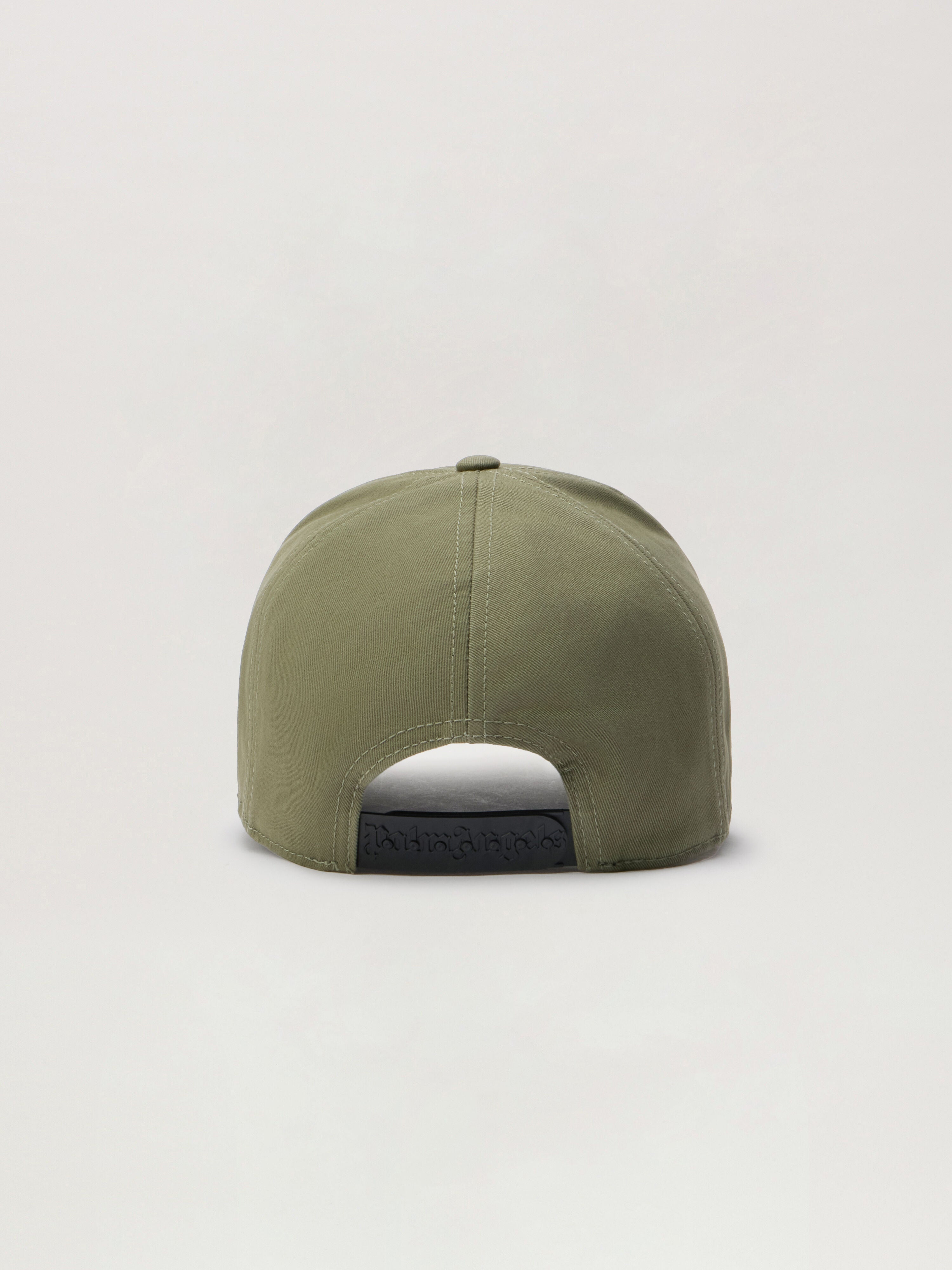 PALM ANGELS Classic Logo Corduroy Cap MILITARY OFF WHITE PMLB104S26FAB005