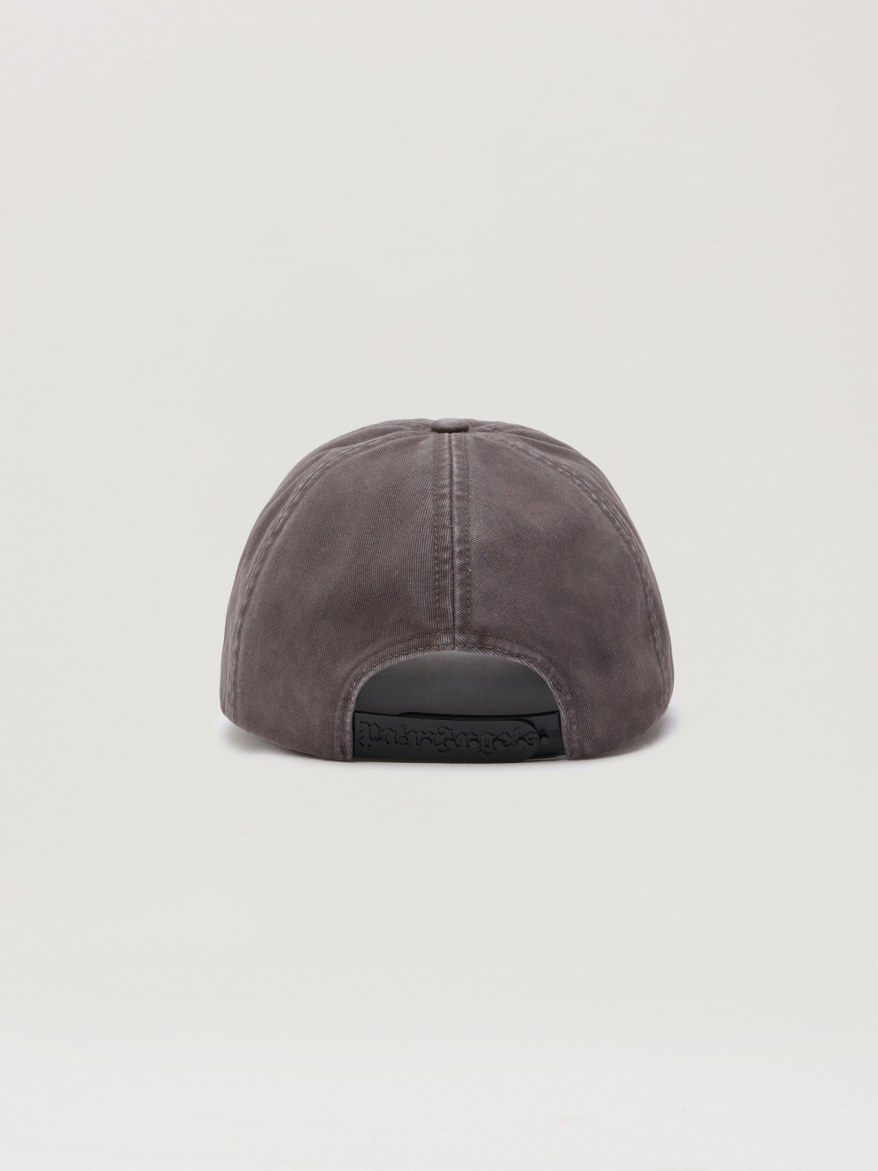 PALM ANGELS Skull Logo Cap DARK GREY OFF WHITE PMLB104S26FAB006