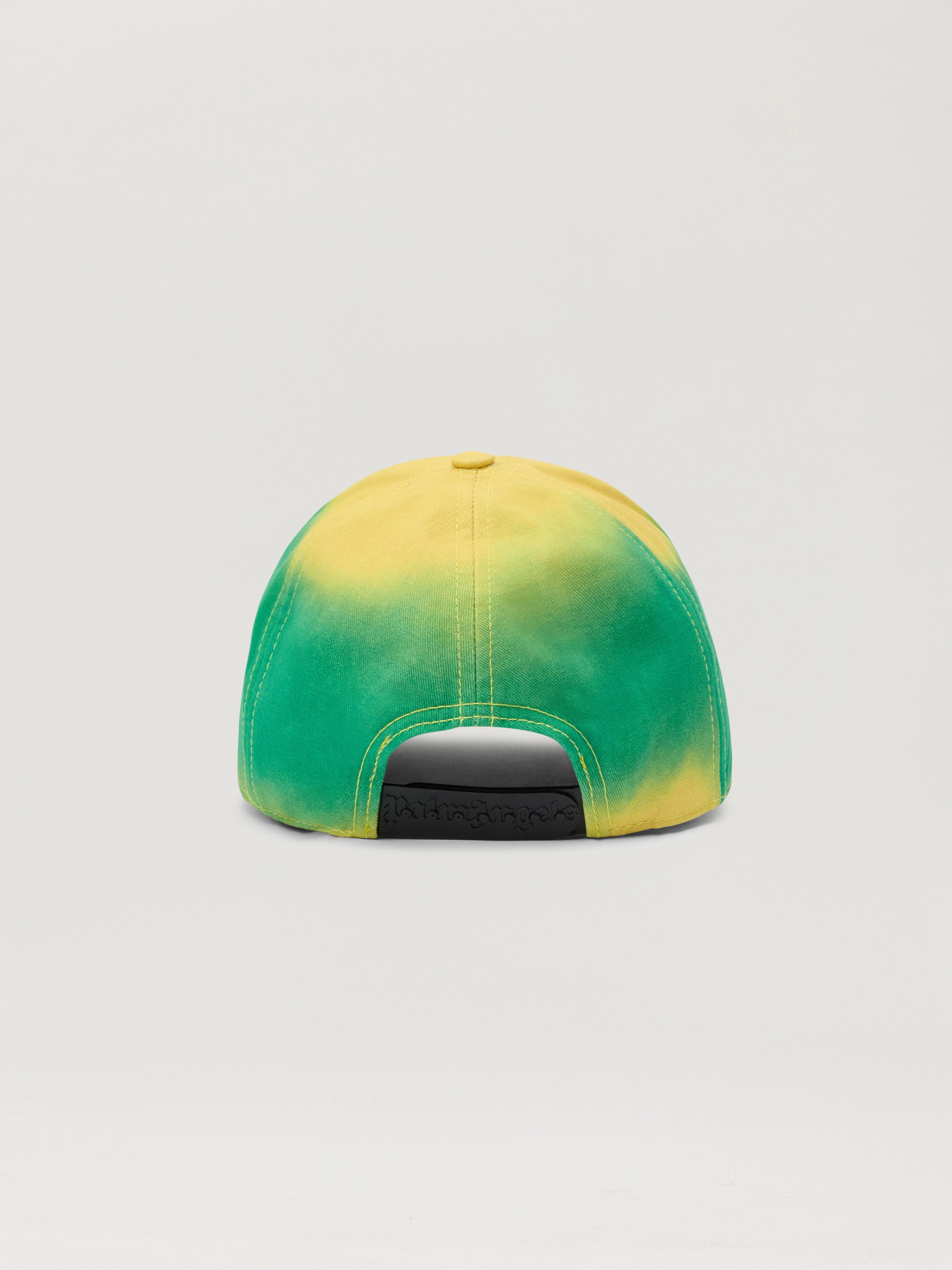 PALM ANGELS Thai Logo Tie Dye Cap YELLOW GREEN PMLB104S26FAB00A
