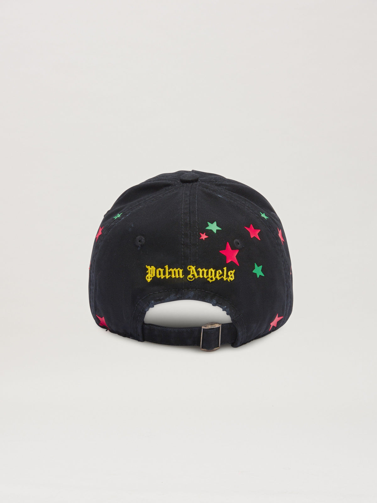 PALM ANGELS  PARADISE PALM CAP BLACK - YELLOW PMLB108S25FAB003