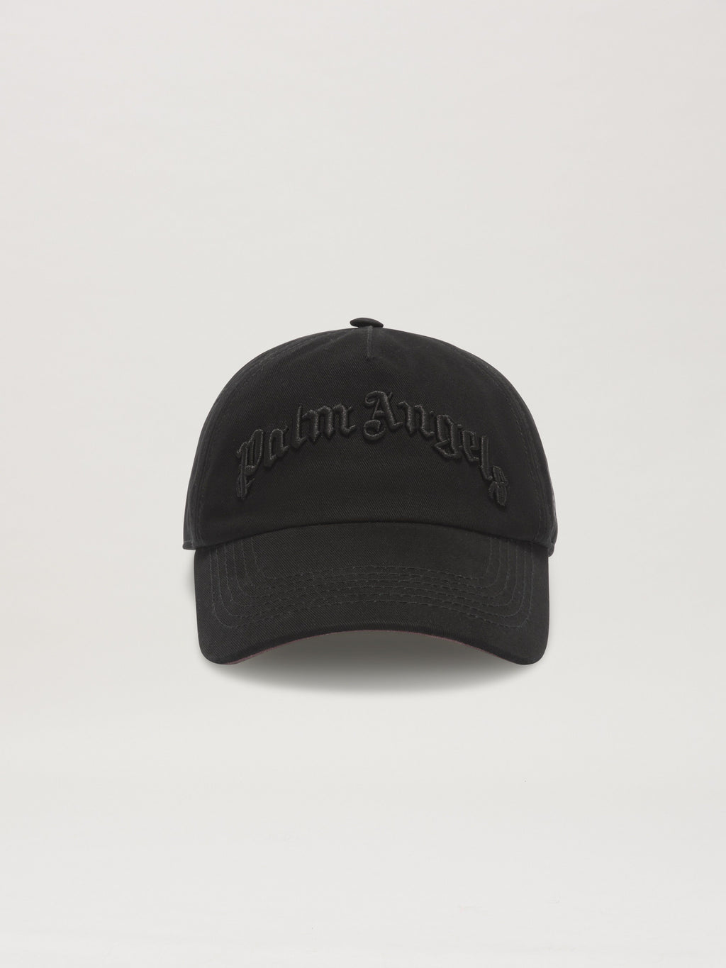 PALM ANGELS  CURVED LOGO CAP BLACK - BLACK PMLB10AS25FAB001