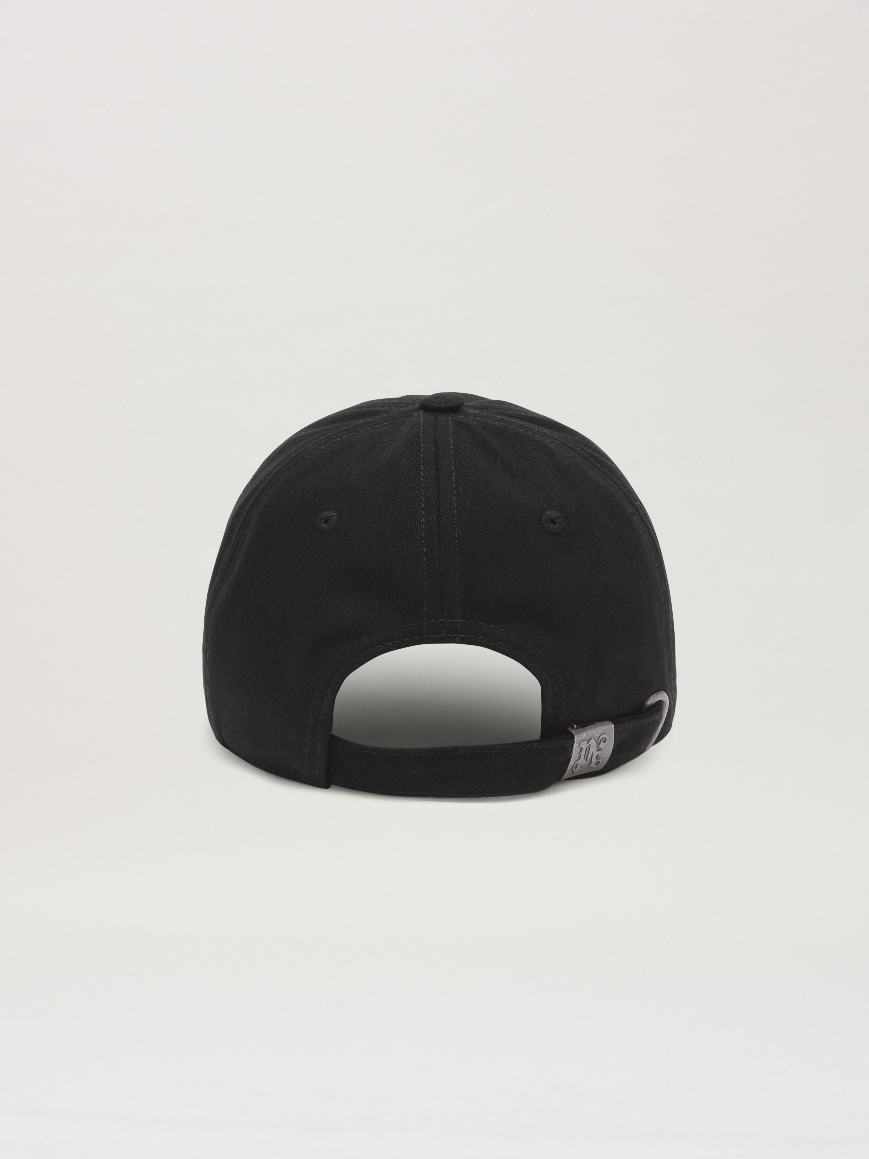 PALM ANGELS  CURVED LOGO CAP BLACK - BLACK PMLB10AS25FAB001