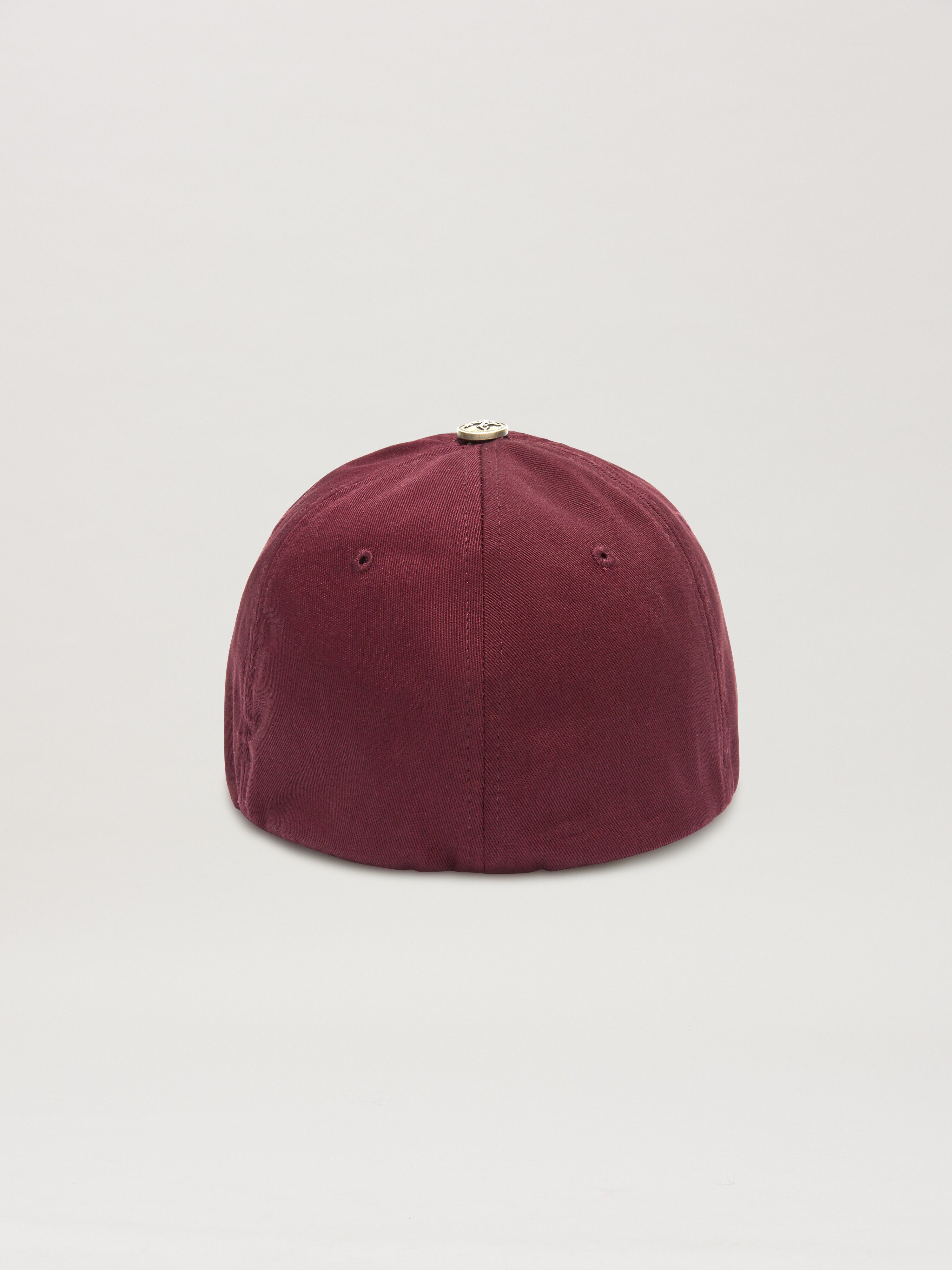 PALM ANGELS  OVAL PALM CAP BURGUNDY - OFF WHITE PMLB10CS25FAB001