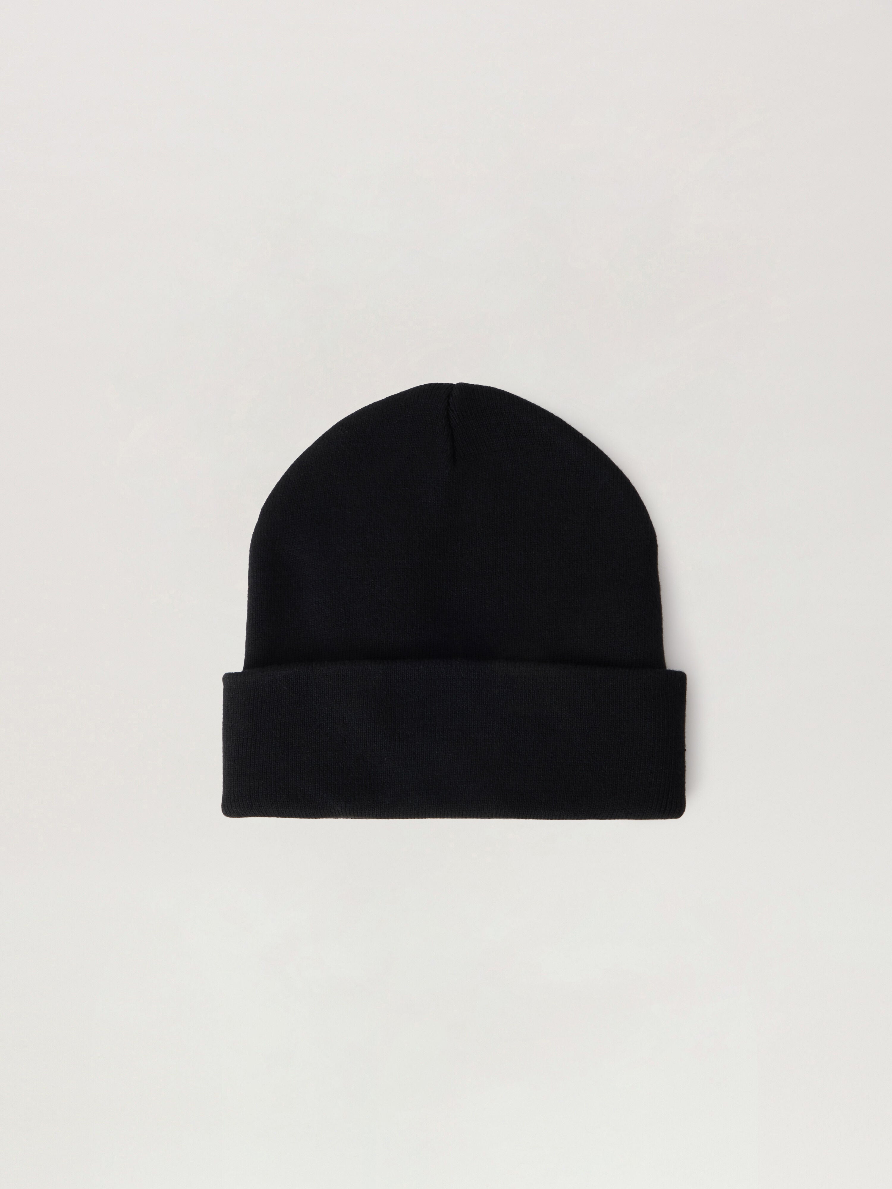 PALM ANGELS Dripping Logo Beanie BLACK RED PMLC022S26KNI002
