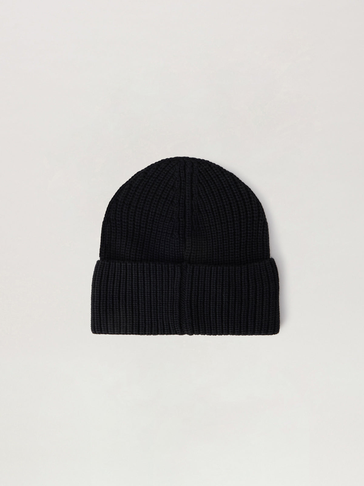 PALM ANGELS Classic Logo Ribbed Beanie BLACK OFF WHITE PMLC030S26KNI002