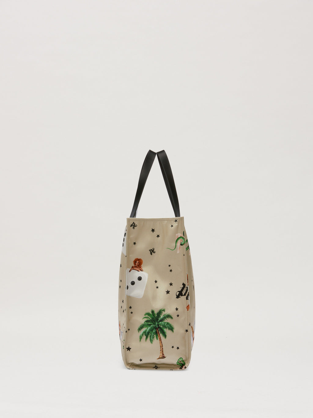 PALM ANGELS  PIN UP SHOPPING BAG MULTICOLOR/BLACK PMNA07CS25FAB002