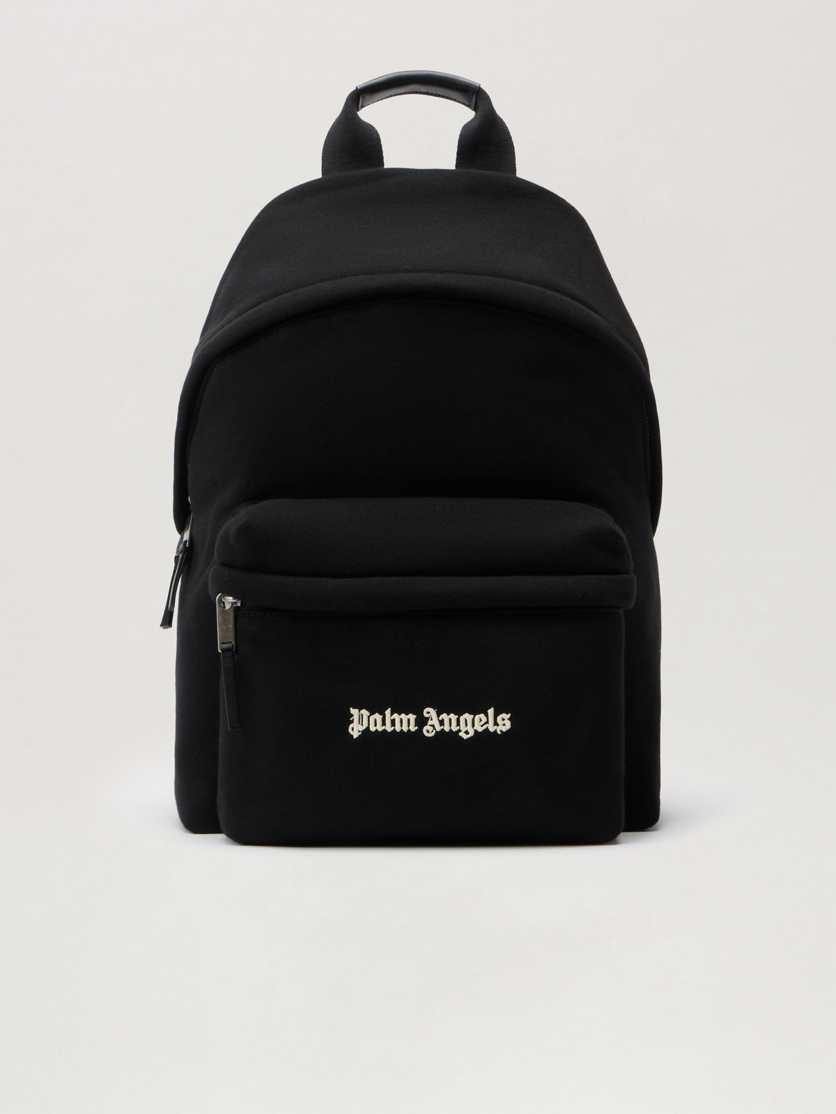 PALM ANGELS Classic Logo Backpack BLACK - OFF WHITE PMNB024F25FLE001