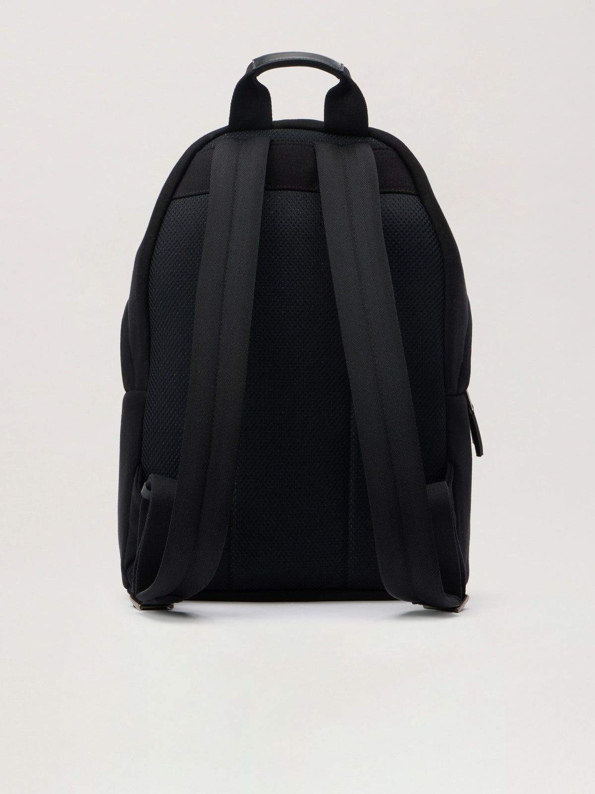 PALM ANGELS Classic Logo Backpack BLACK - OFF WHITE PMNB024F25FLE001