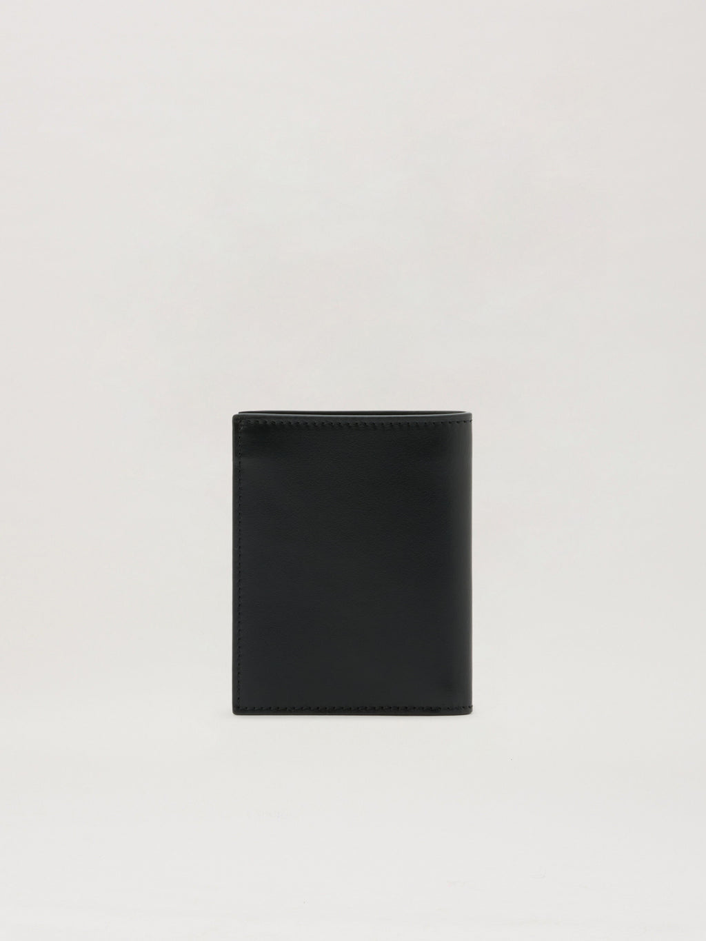PALM ANGELS Classic Logo Bifold Wallet BLACK OFF WHITE PMNC024S26LEA001
