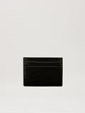 PALM ANGELS  SHINY CURVED LOGO CARD HOLDER BLACK PMND017S25FAB001