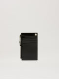 PALM ANGELS  SHINY CURVED NECK CARD HOLDER BLACK PMND01AS25FAB001
