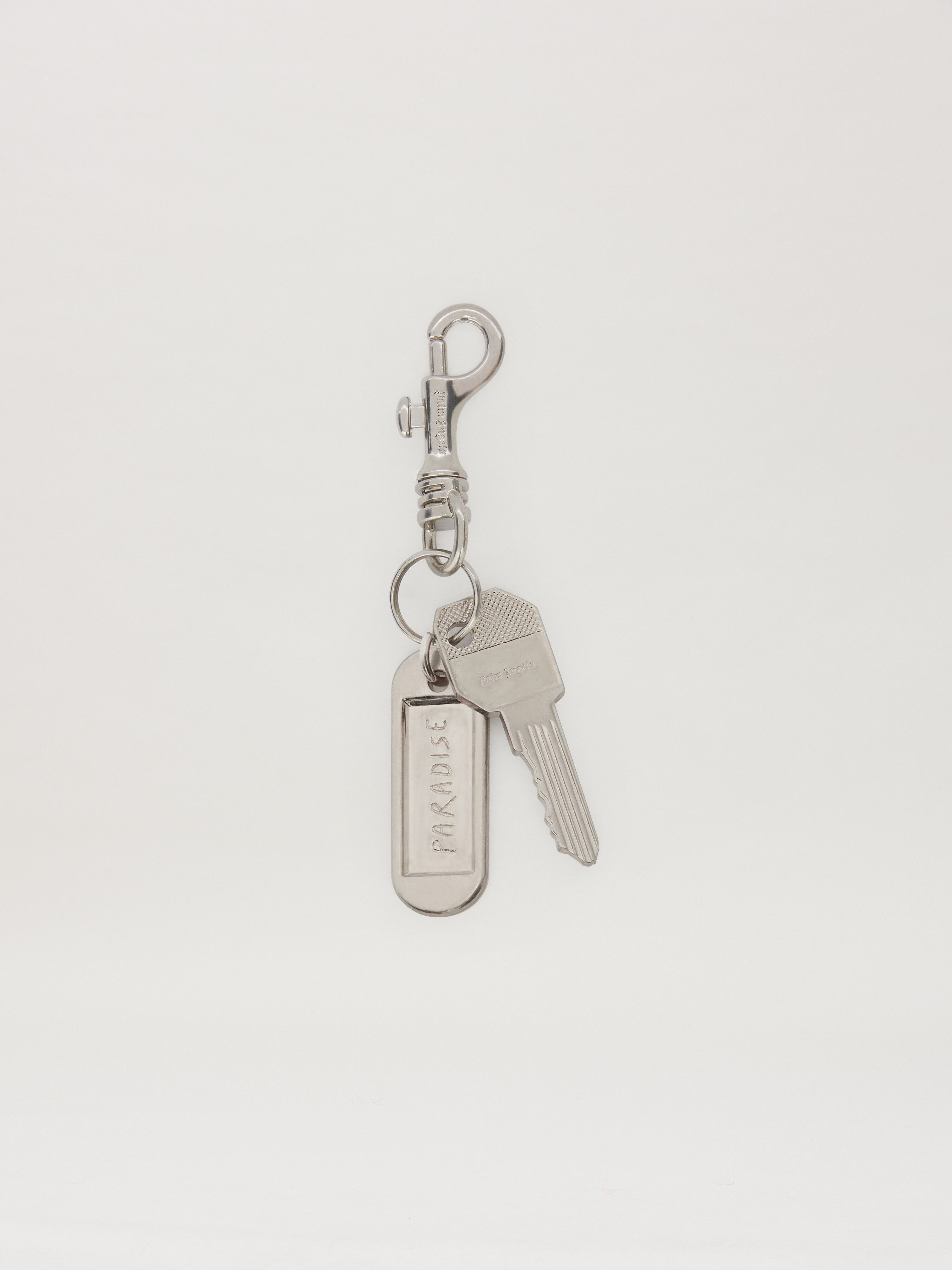 PALM ANGELS  PARADISE PALM KEYRING SILVER - SILVER PMNF01BS25MAT001