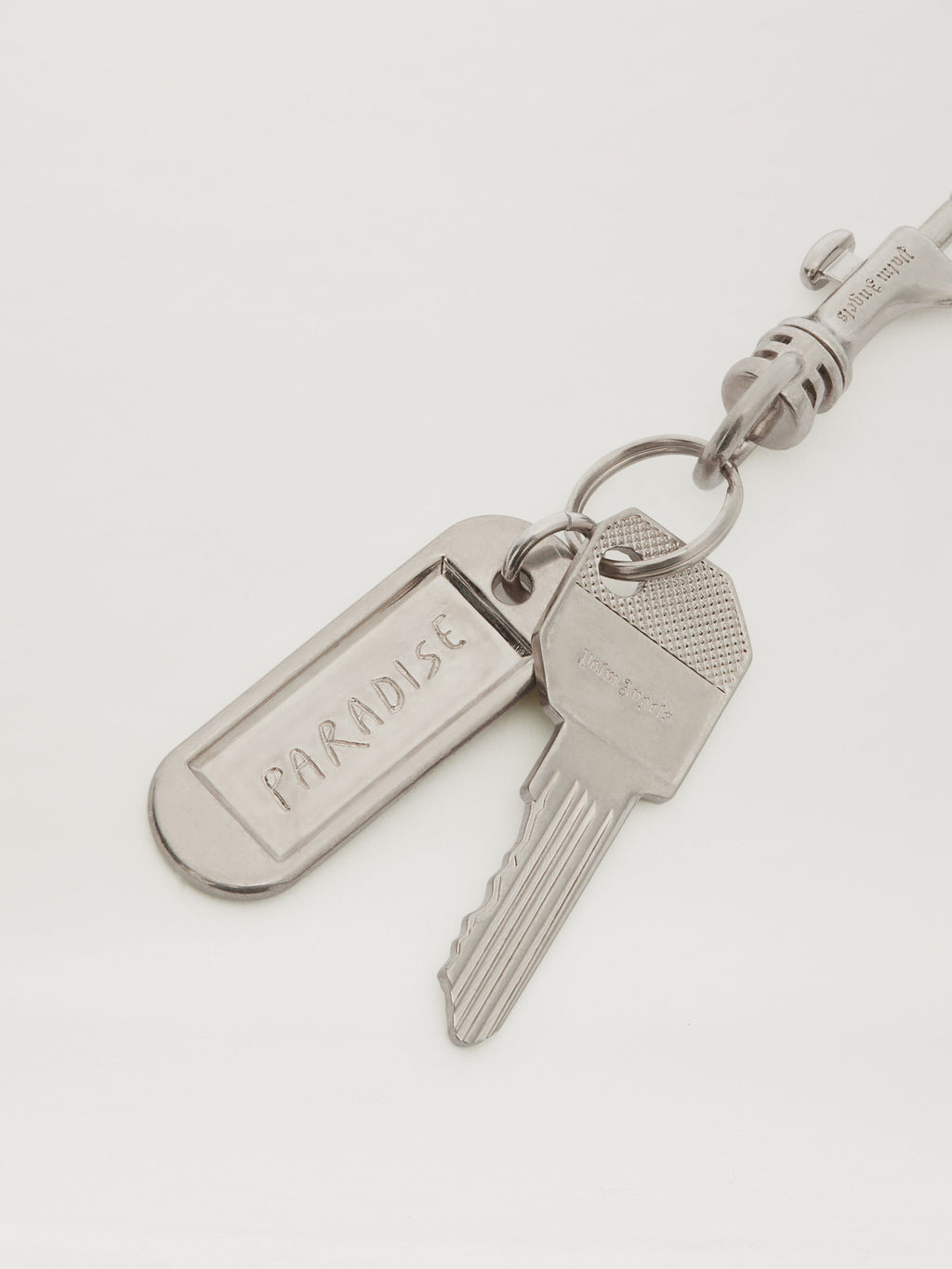 PALM ANGELS  PARADISE PALM KEYRING SILVER - SILVER PMNF01BS25MAT001