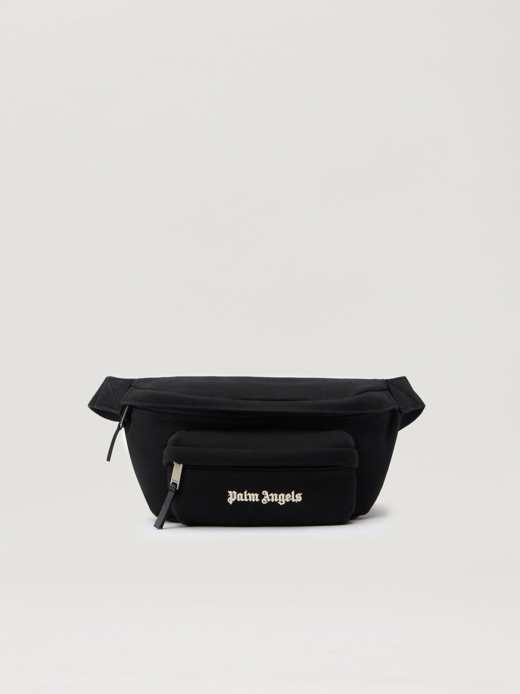 PALM ANGELS Classic Logo Fanny Pack BLACK - OFF WHITE PMNO009F25FLE001
