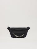 PALM ANGELS  LOGO PLATE FANNY PACK BLACK PMNO00AS25FAB001