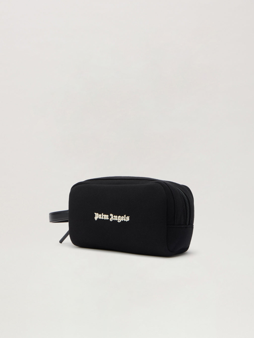 PALM ANGELS Classic Logo Pouch BLACK - OFF WHITE PMNS00AF25FLE001