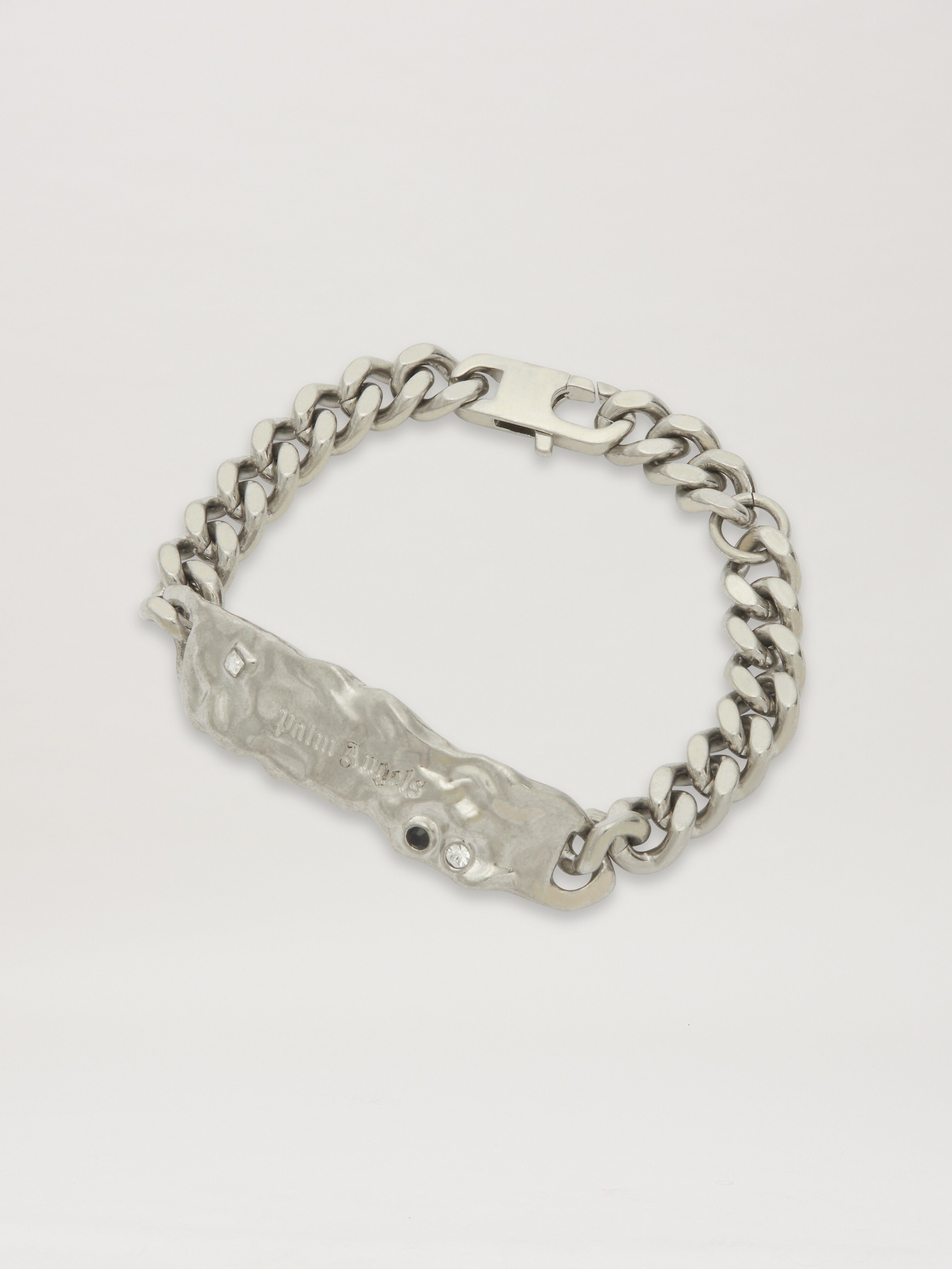 PALM ANGELS  MELTED CHAIN BRACELET SILVER - TRANSPARE SILVER - TRANSPARENT PMOA055S25MAT001
