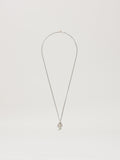 PALM ANGELS  PALM MELTED CHARM NECKLACE SILVER - TRAN SILVER - TRANSPARENT PMOB128S25MAT001