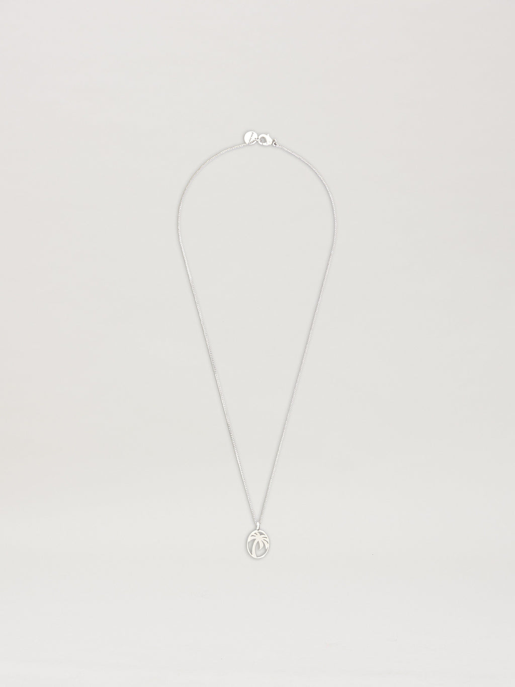 PALM ANGELS  OVAL PALM S NECKLACE SILVER - SILVER PMOB12BS25MAT001