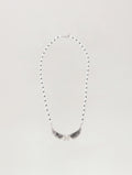 PALM ANGELS Wings Pearl Necklace SILVER - OFF WHITE PMOB12EF25MAT001