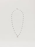 PALM ANGELS Oval Beads Necklace BLACK - WHITE PMOB12IF25MAT001