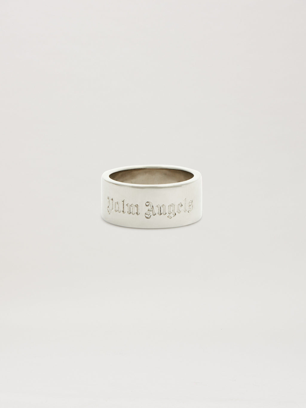 PALM ANGELS  CLASSIC LOGO BAND RING SILVER - SILVER PMOC028S25MAT001