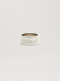 PALM ANGELS  CLASSIC LOGO BAND RING SILVER - SILVER PMOC028S25MAT001