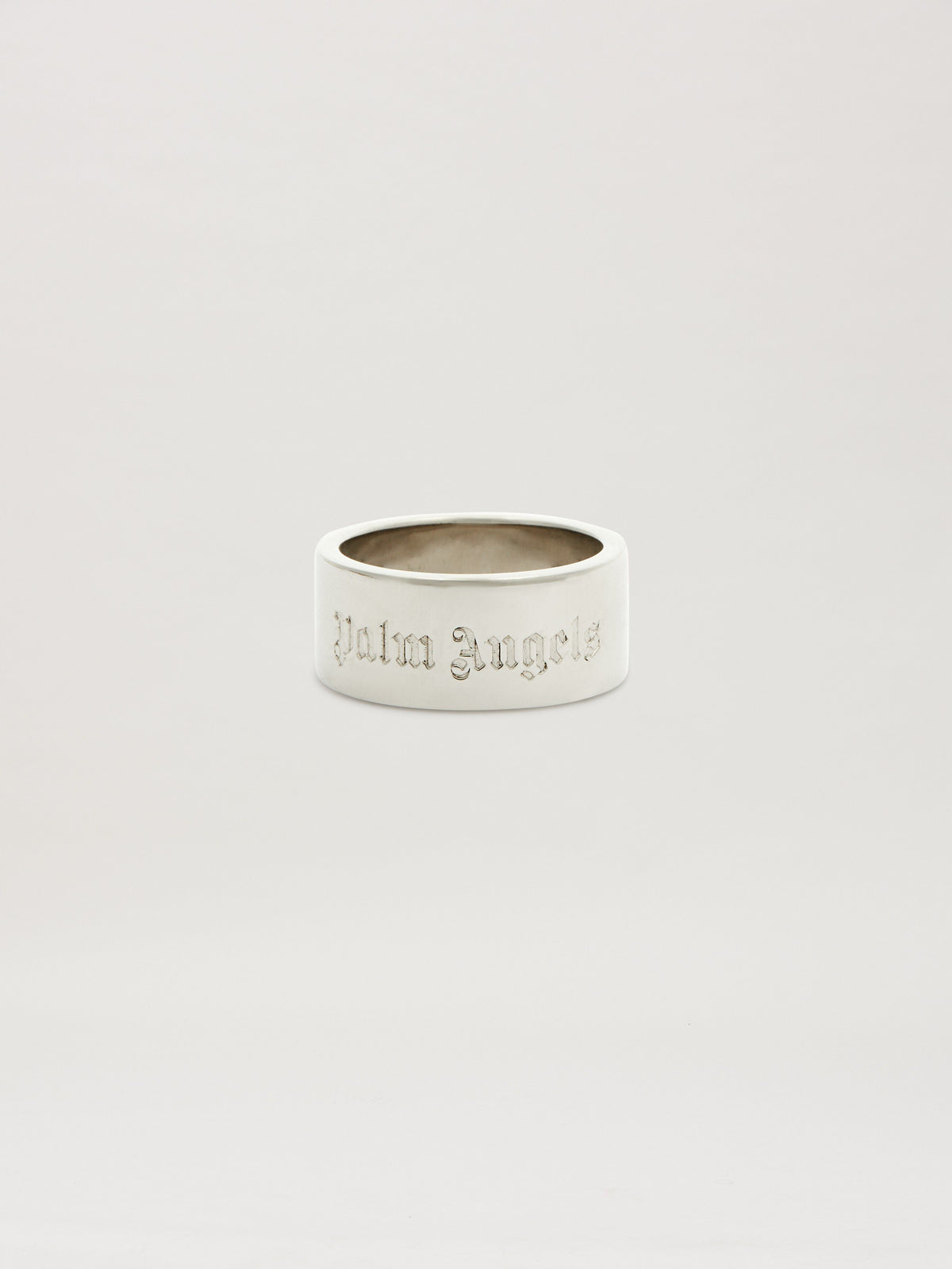 PALM ANGELS  CLASSIC LOGO BAND RING SILVER - SILVER PMOC028S25MAT001