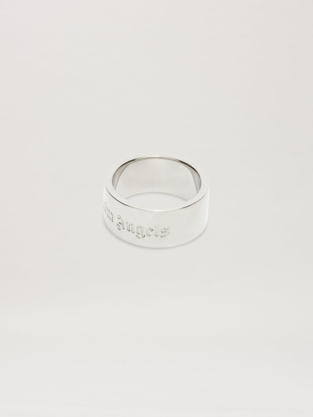 PALM ANGELS  CLASSIC LOGO BAND RING SILVER - SILVER PMOC028S25MAT001