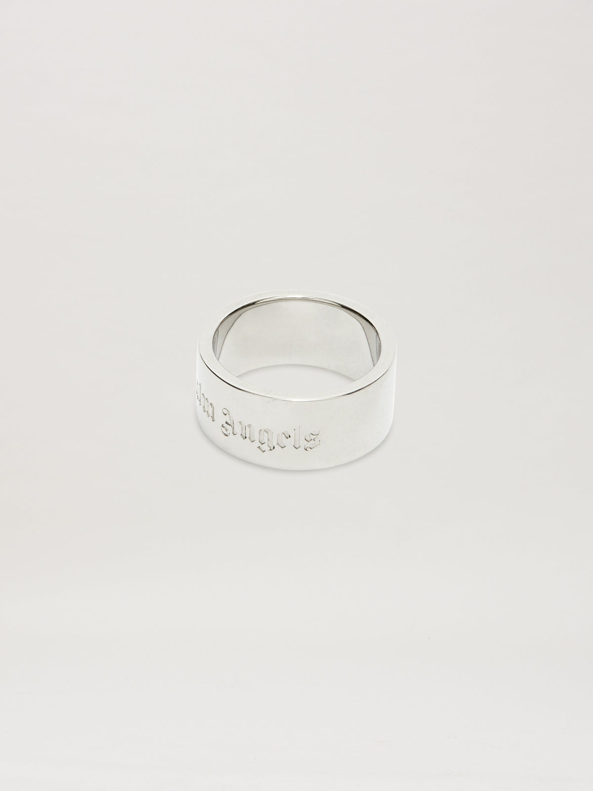 PALM ANGELS  CLASSIC LOGO BAND RING SILVER - SILVER PMOC028S25MAT001