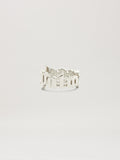 PALM ANGELS  CLASSIC LOGO ROUNDED RING SILVER - SILVE SILVER - SILVER PMOC02CS25MAT001