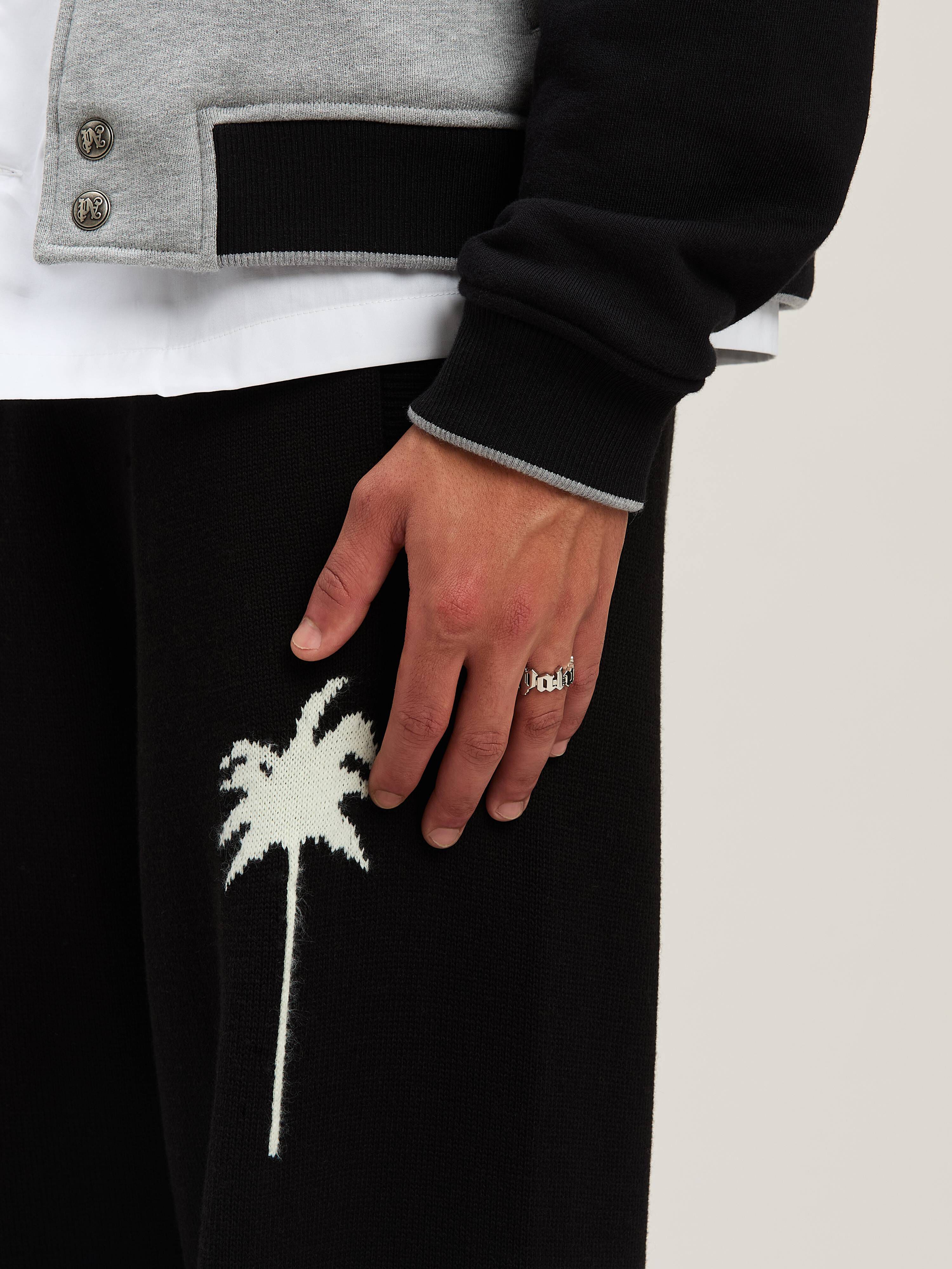 PALM ANGELS  CLASSIC LOGO ROUNDED RING SILVER - SILVE SILVER - SILVER PMOC02CS25MAT001