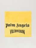 PALM ANGELS Patterned Jacquard Beach Towel YELLOW - BLACK PMRF005F25FAB001