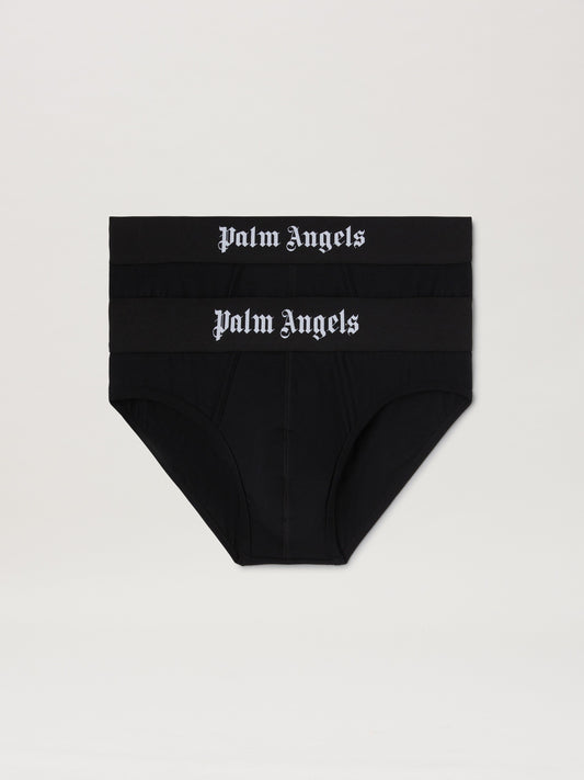 PALM ANGELS  PALM ANGELS SLIP BIPACK BLACK - BLACK PMUF002S25FAB001