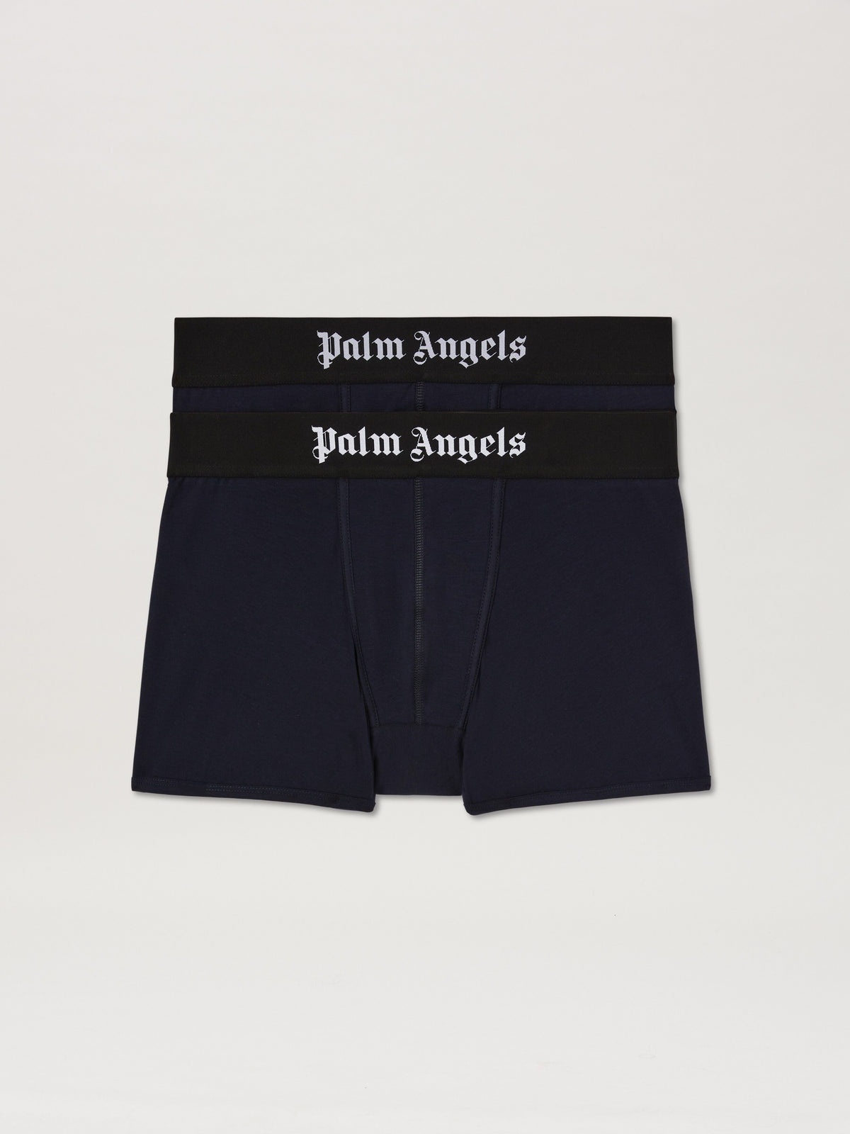 PALM ANGELS  PALM ANGELS BOXER BIPACK NAVY BLUE - BLA NAVY BLUE - BLACK PMUH003S25FAB001
