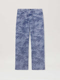 PALM ANGELS  PALMS JACQUARD STRAIGHT 5 PKT LIGHT BLUE LIGHT BLUE - LIGHT BLUE PMYA041S25DEN002