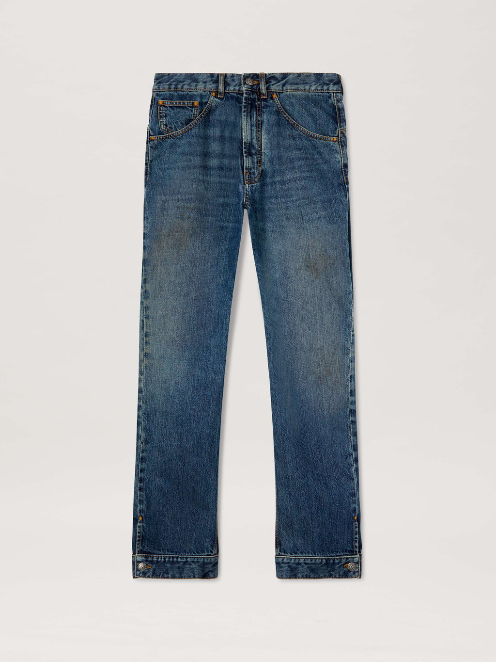 PALM ANGELS  L WORKWEAR DENIM PANTS BLUE - LIGHT BLUE PMYA048S25DEN001