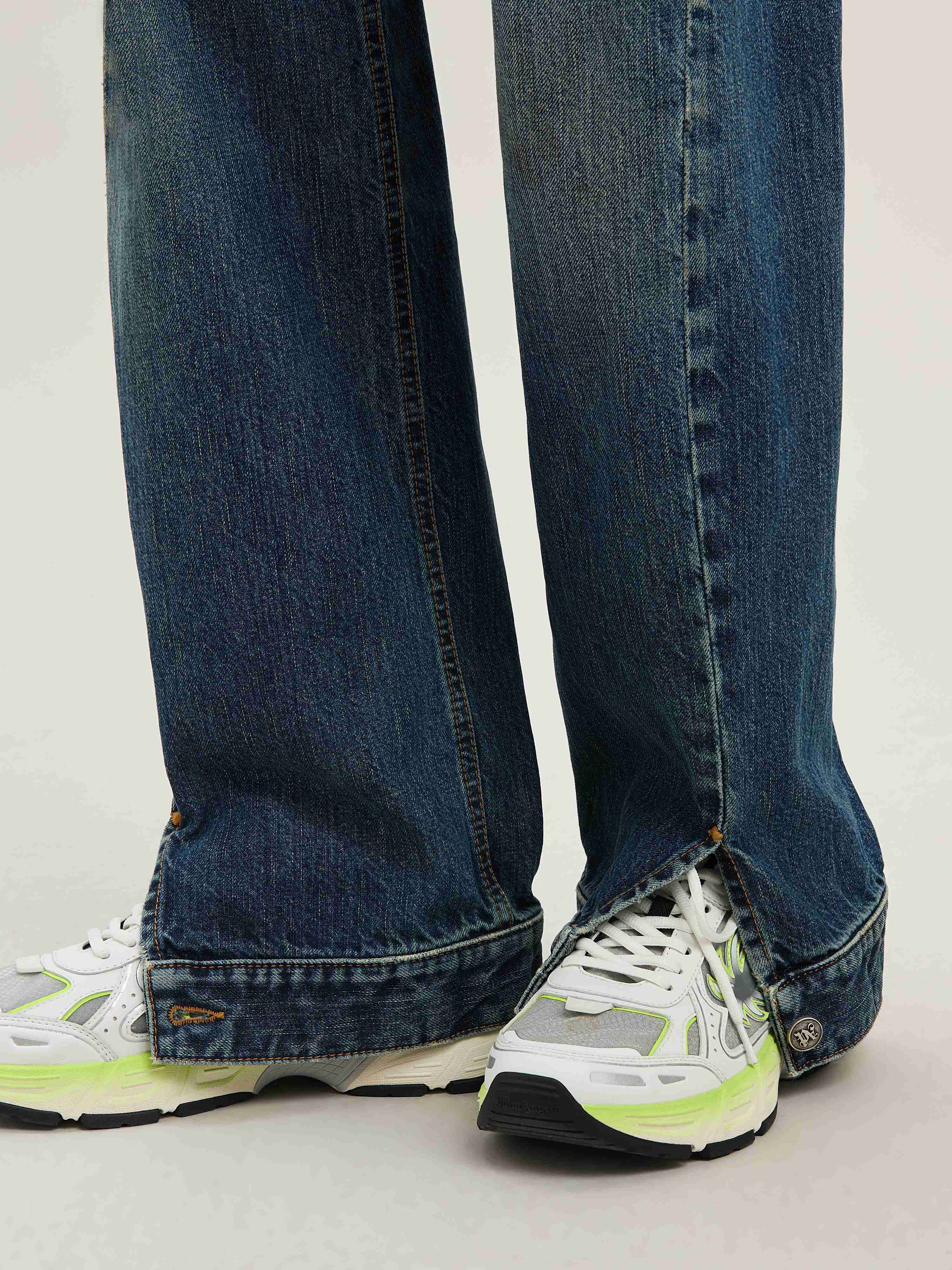 PALM ANGELS  L WORKWEAR DENIM PANTS BLUE - LIGHT BLUE PMYA048S25DEN001