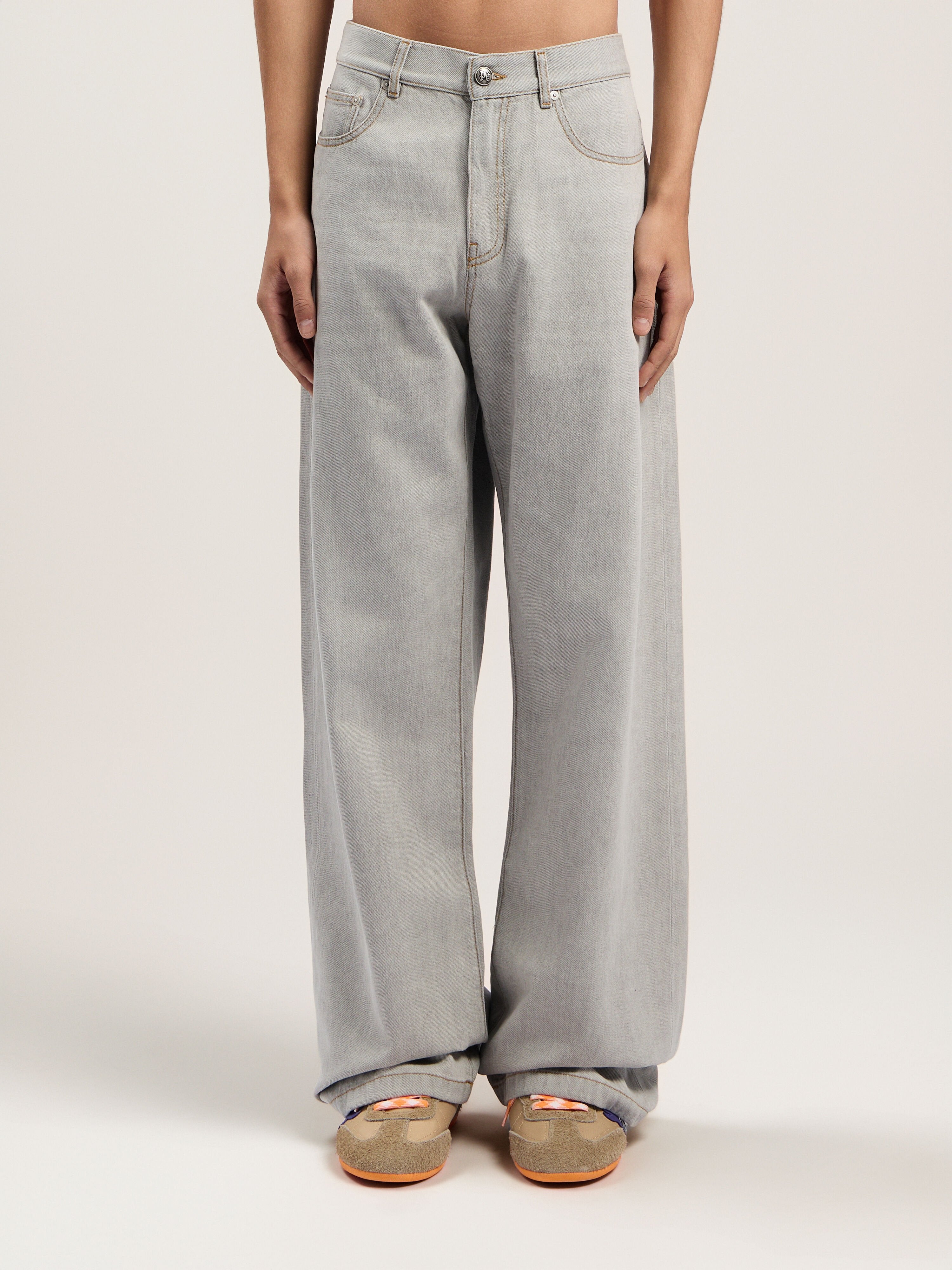 PALM ANGELS  LIGHT GREY - LIGHT GREY PMYA049F25DEN001
