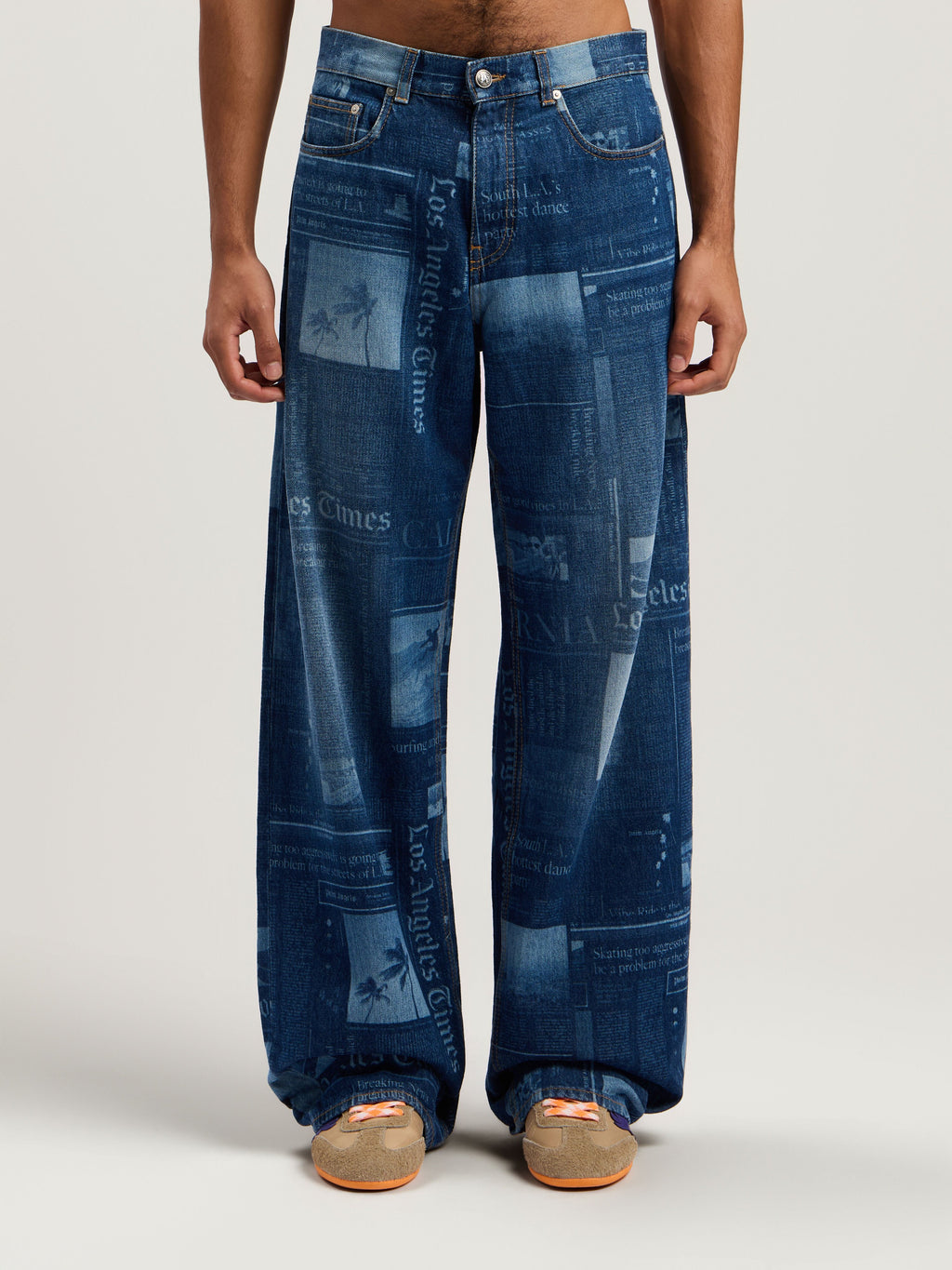 PALM ANGELS  MEDIUM BLUE - DUSTY BLUE PMYA049F25DEN002