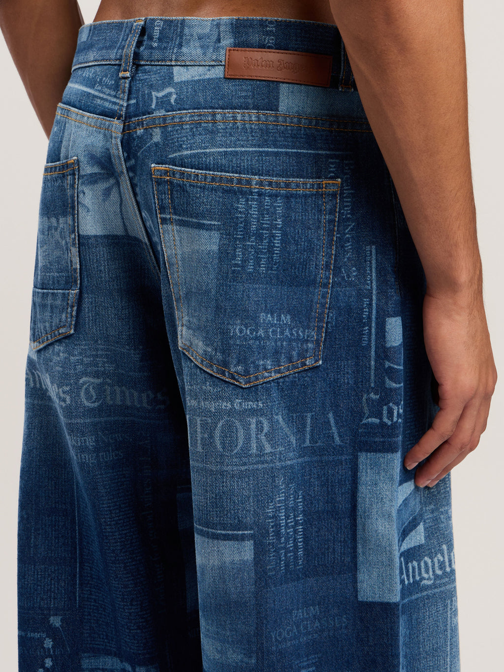 PALM ANGELS  MEDIUM BLUE - DUSTY BLUE PMYA049F25DEN002