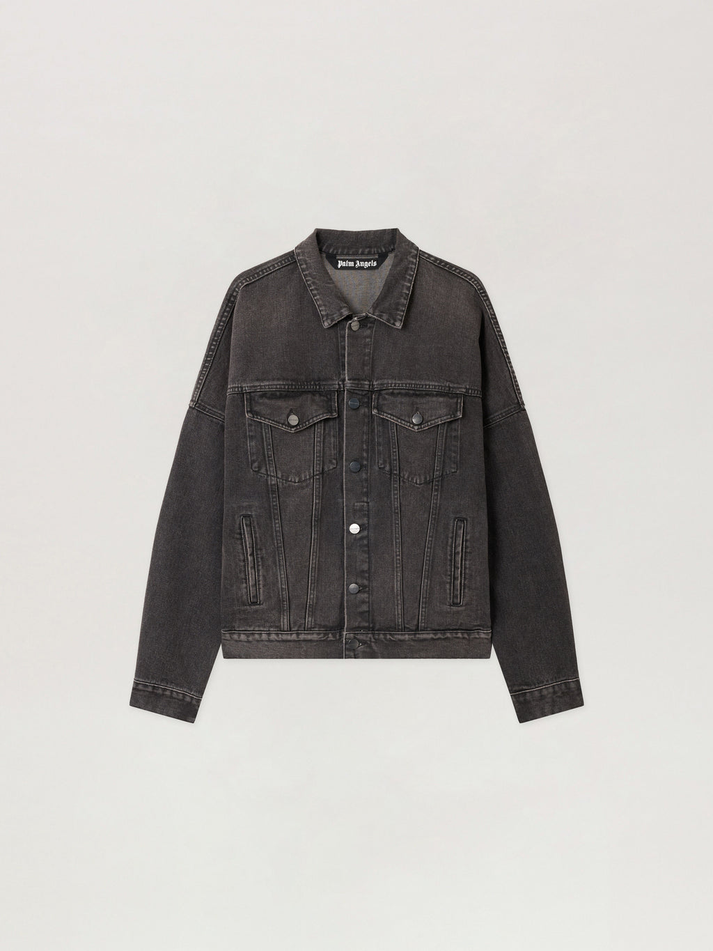 PALM ANGELS  BLACK WHITE PMYE006C99DEN001