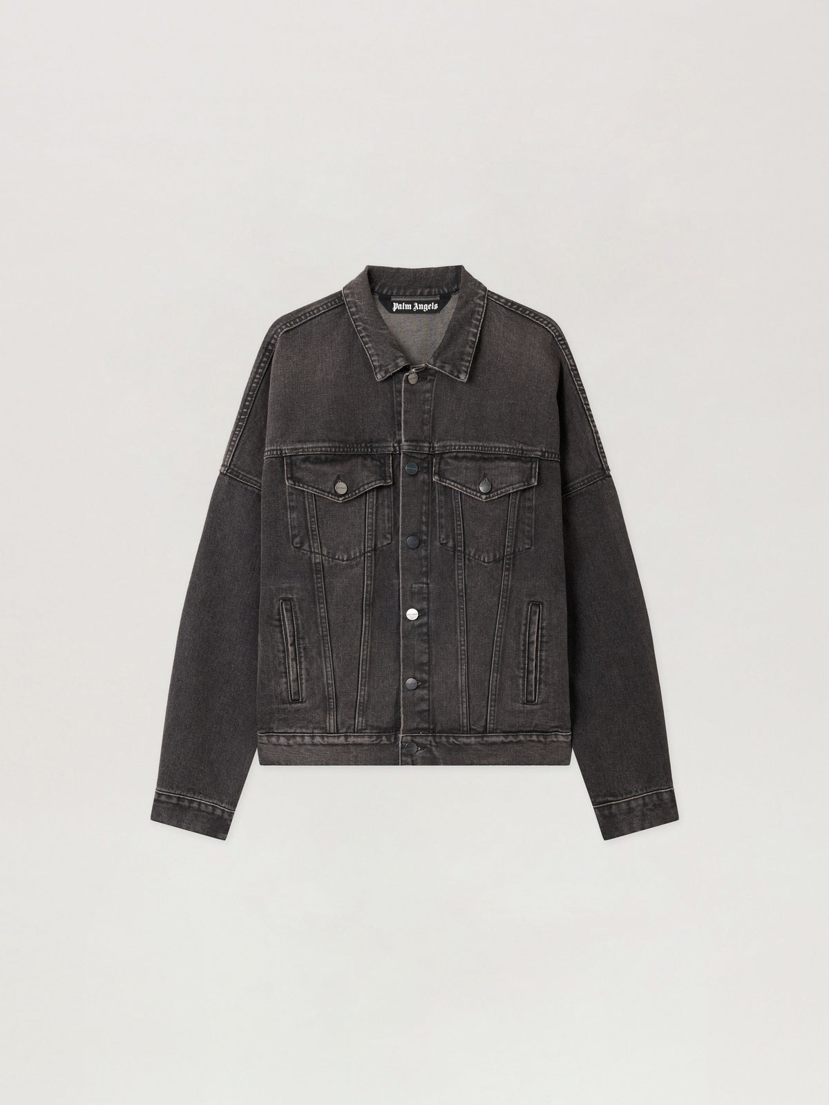 PALM ANGELS  BLACK WHITE PMYE006C99DEN001