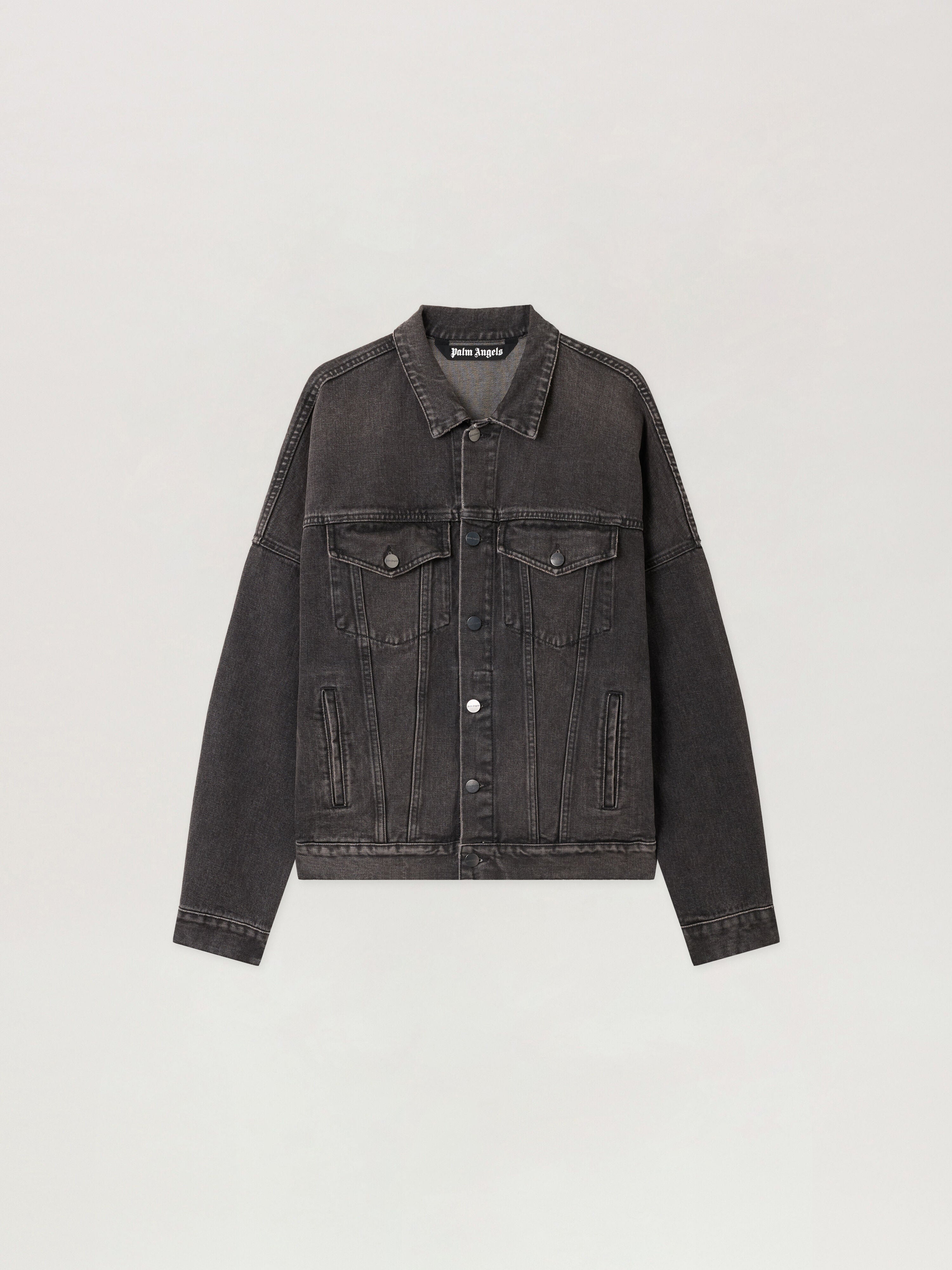 PALM ANGELS  BLACK WHITE PMYE006C99DEN001