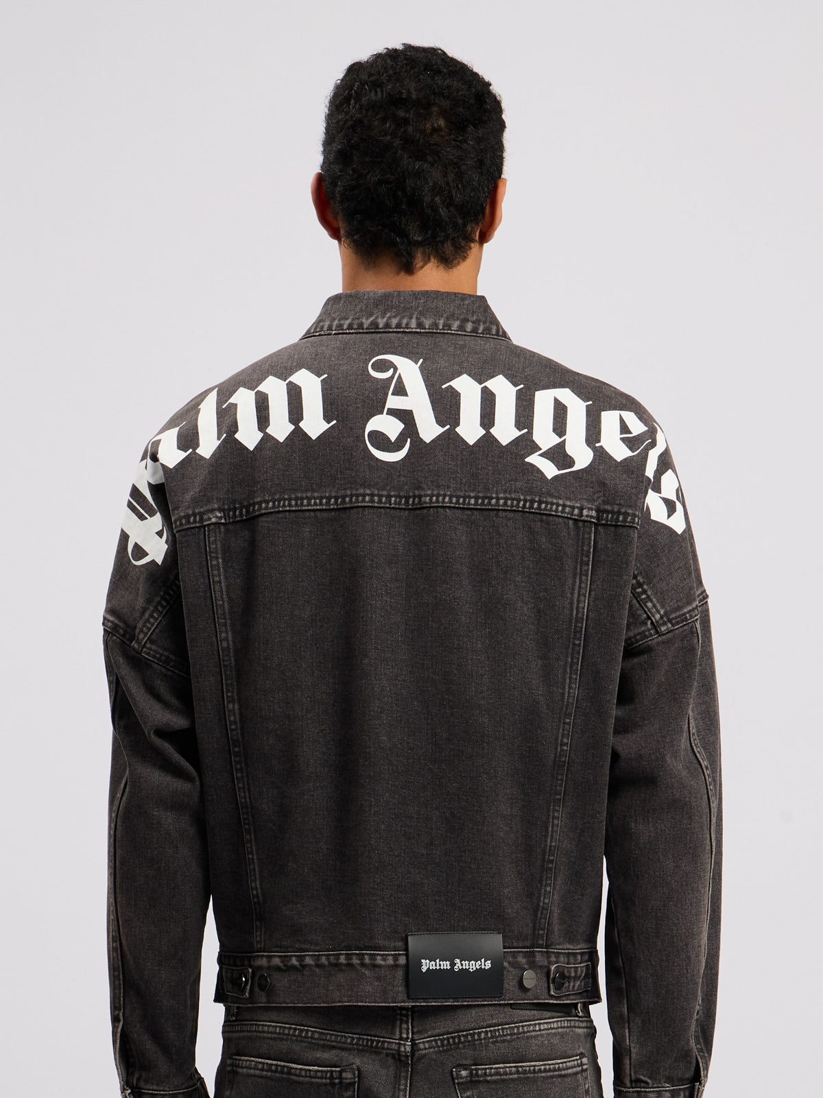 PALM ANGELS  BLACK WHITE PMYE006C99DEN001