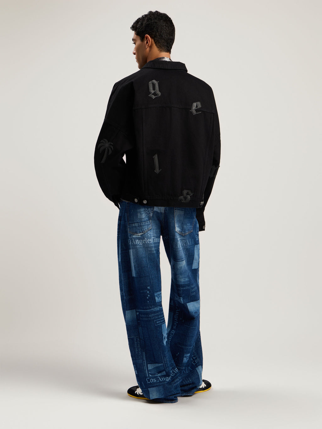 PALM ANGELS  BLACK - BLACK PMYE006F25DEN001