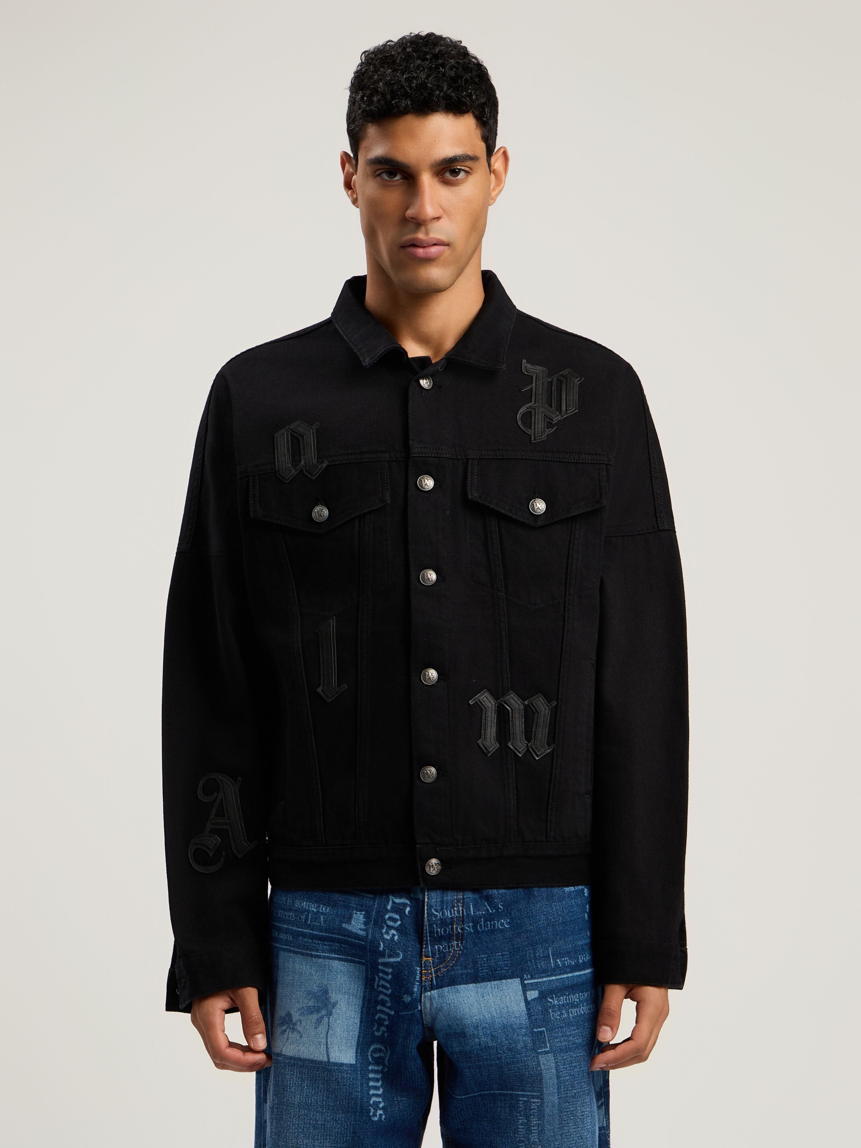 PALM ANGELS  BLACK - BLACK PMYE006F25DEN001