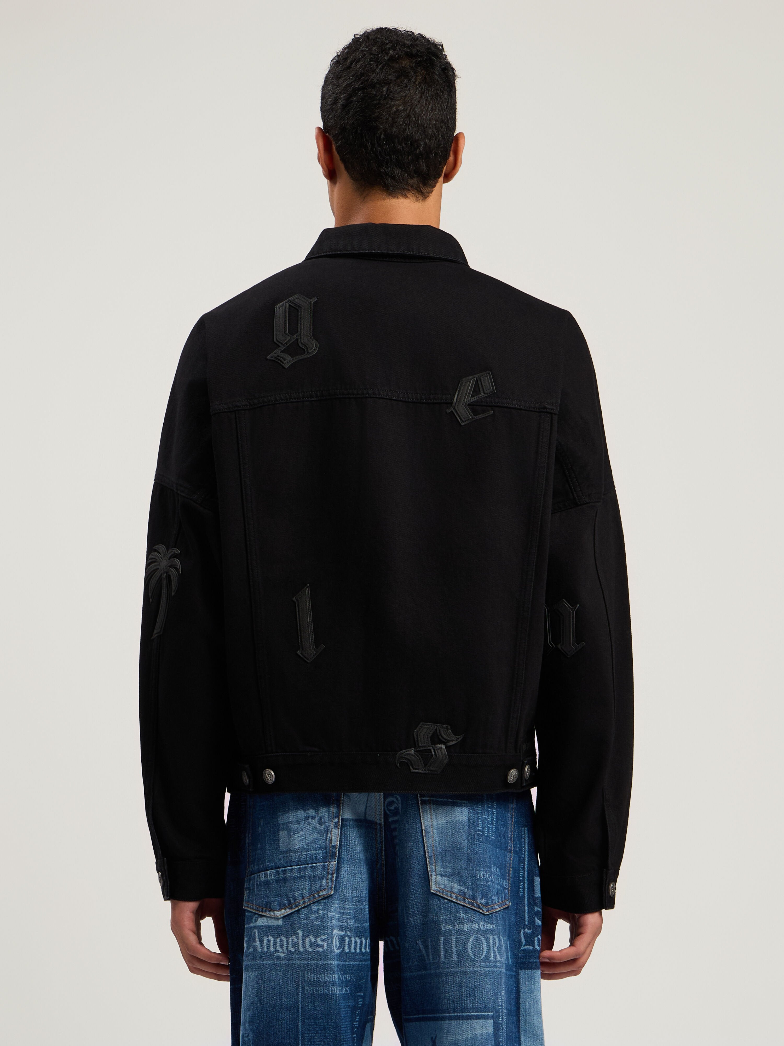PALM ANGELS  BLACK - BLACK PMYE006F25DEN001